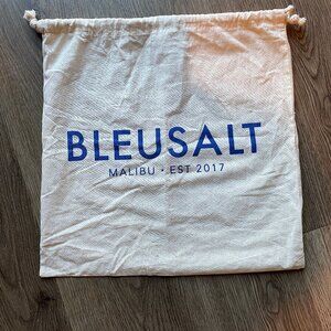 Bleusalt‎ Malibu Drawstring Bag 14x14 Cotton Tote - Eco-Friendly Travel Pouch